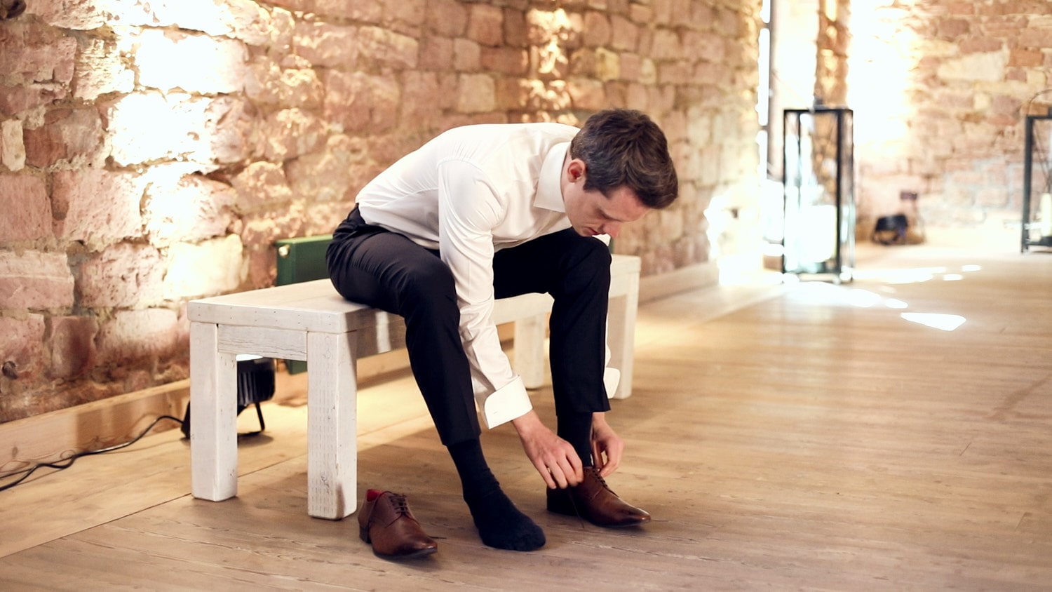 Hochzeit Hofgut von Hünersdorff Bräutigam Getting Ready
