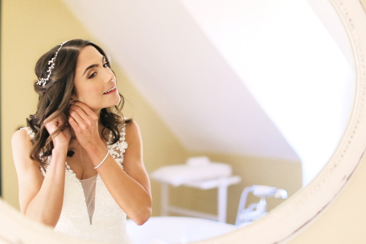 Hochzeit Hofgut von Hünersdorff Braut