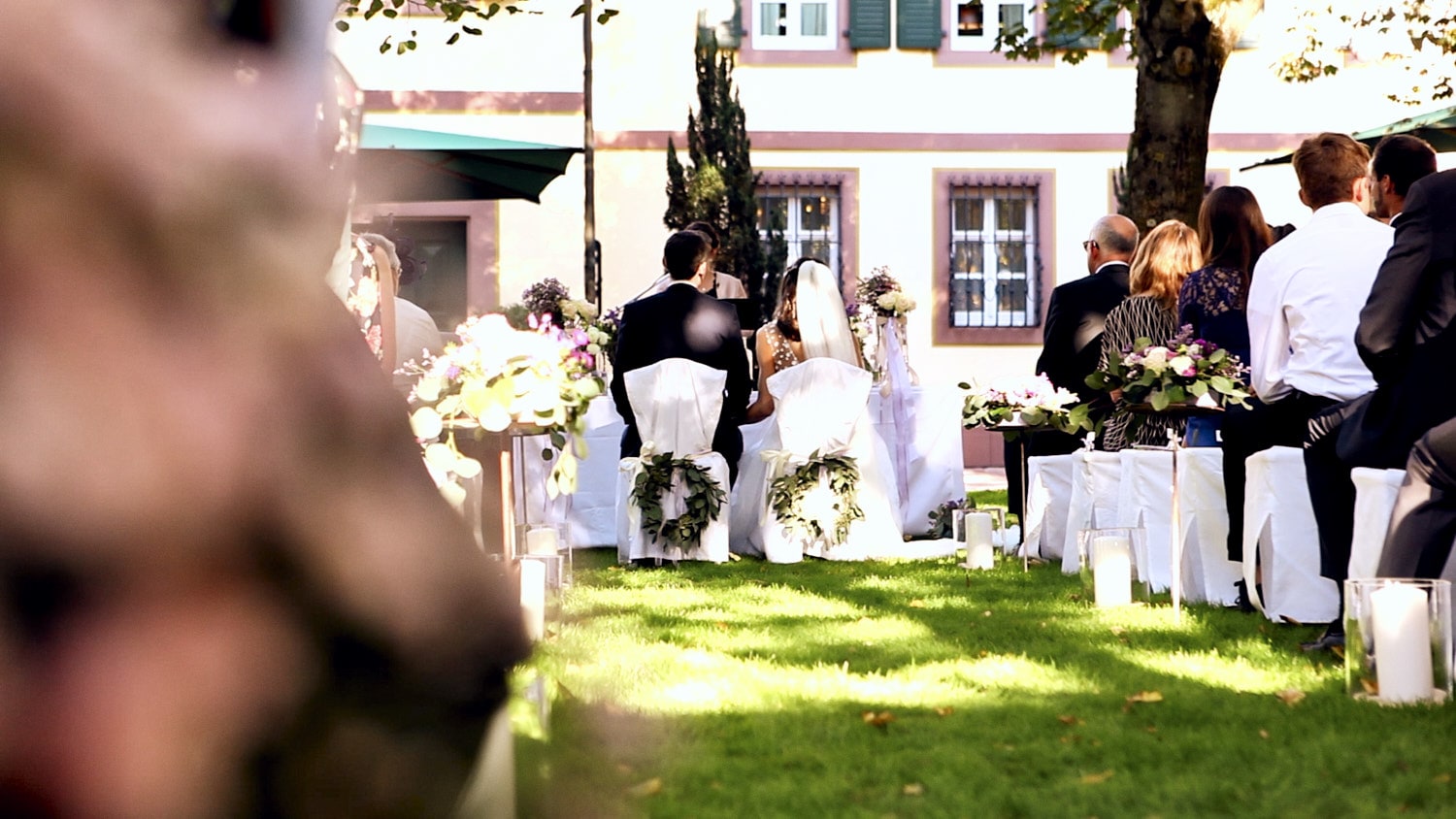 Hochzeit Hofgut von Hünersdorff Trauung im Freien