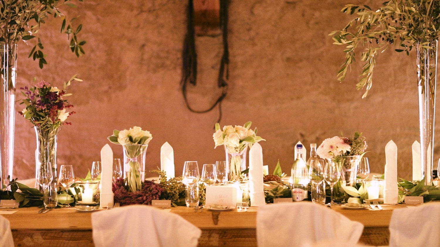 Hochzeit Hofgut von Hünersdorff Tischdecke